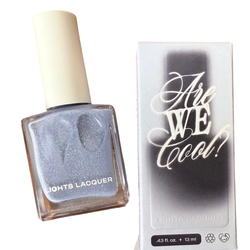 Lights Lacquer Are We Cool? Periwinkle Blue Shimmer Nail Polish 13ml NEW